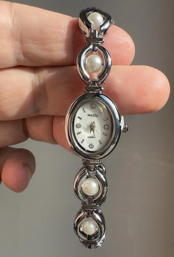 Orologio con perle argento - perle,