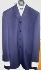 Abito Cerimonia Uomo Taglia 50 colore Blu con accessori e scarpe AG numero 43