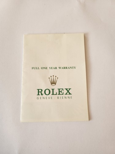 Rolex garanzia originale - garanzia,