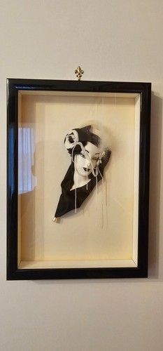 Quadro legno con maschera - quadro,