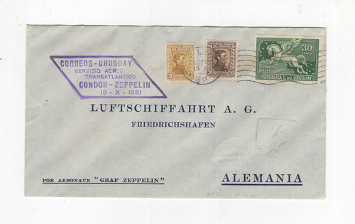 1931 uruguay 127 zeppelin - 1931,