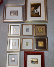 LOTTO QUADRI FOGLIA ORO 22KT E