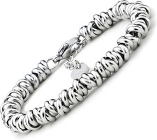 ® BRACCIALE DONNA INTRECCIATO NODINI ACCIAIO DIVERSI COLORI