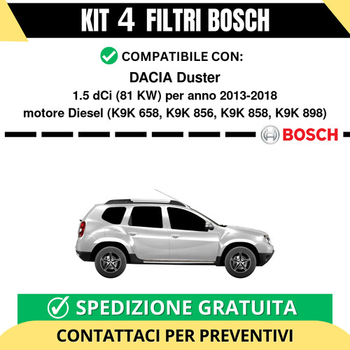 Kit bosch filtri - filtri, tagliando
