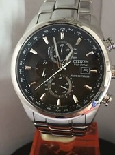 Orologio da polso Citizen Uomo Eco Drive AT Chrono R Controllato in acciaio inox