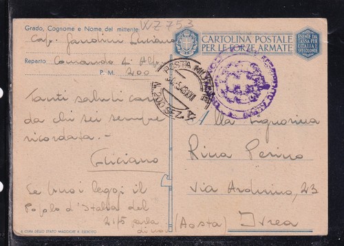 Timbro ww2 posta militare - timbro,
