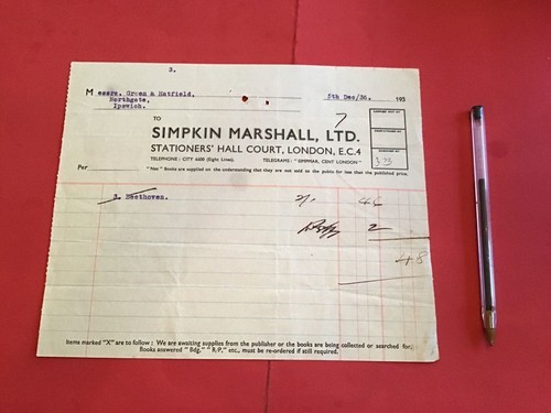 Simpkin marshall ltd london - marshall,