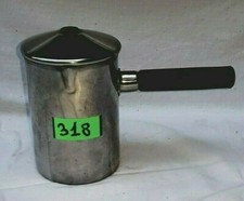 318. .ANTICO BOLLITORE LATTE IN ACCIAIO INOX 18/8  OTTIME CONDIZIONI