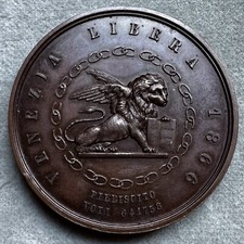 Medaglia Bronzo 1848 1866