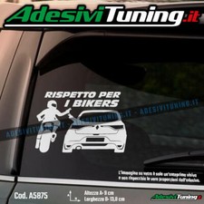 Adesivo Rispetto per i Bikers