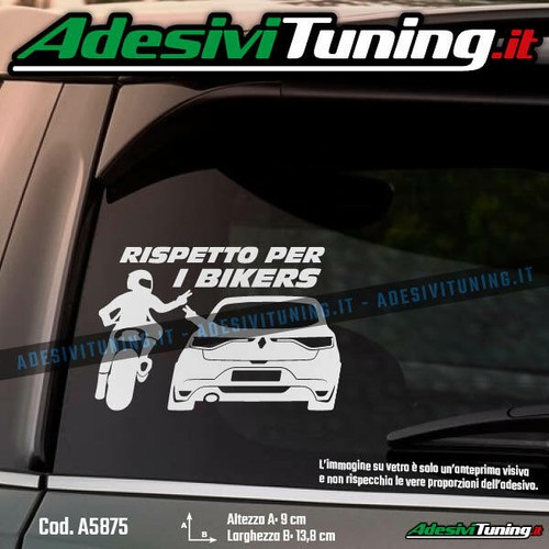 Adesivo rispetto per bikers - rispetto,