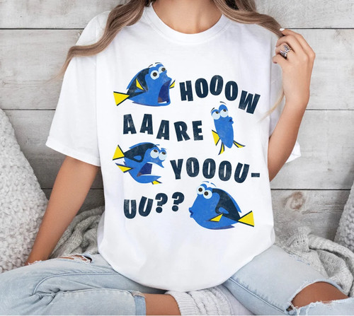 Shirt bianca disney dory - t-shirt,