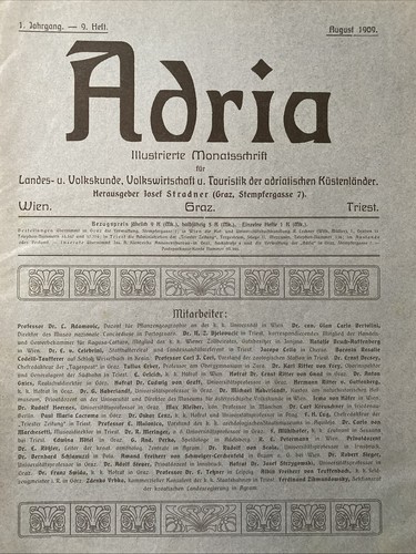 Adria jahrgang 9 heft - adria,