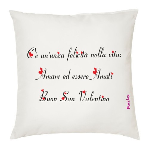 Cuscino 40x40 scritta amare - 40x40,
