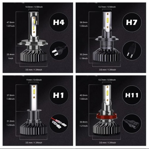 Coppia led lampadina fari - coppia, auto