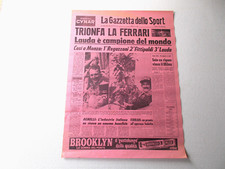 Riproduzioni pag. storiche GAZZETTA 1936-1950-1975 (Nuvolari-Alfa Romeo-Ferrari)