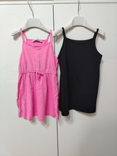 Set 2 Abito Vestito Estste Bambina Fucsia Nero 3/4