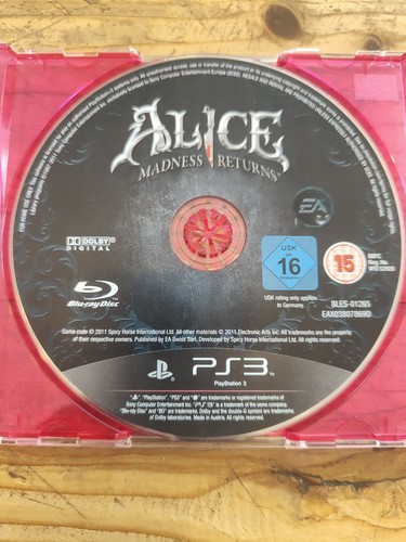 Alice madness returns disque - alice,