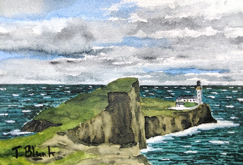 Acquerello originale faro - -,