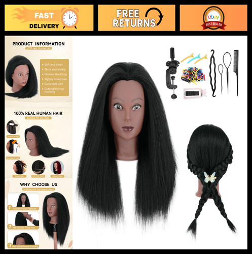 Testa manichino capelli umani