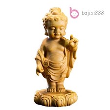 Scultura Sakyamuni in legno di