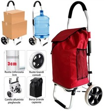 Carrello spesa 2 Ruota con robusto telaio in alluminioe borsa in tela impermeabi
