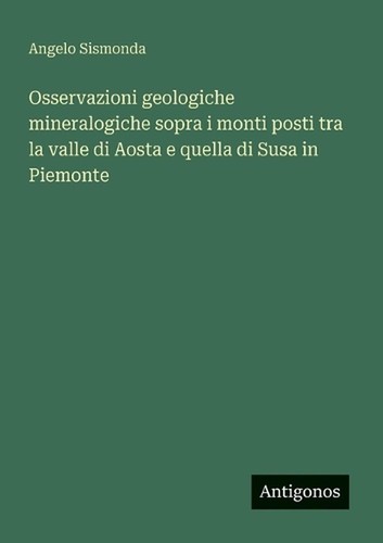 Osservazioni geologiche