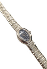 Orologio Donna da Polso Cinturino Acciaio Quadrante Blu Notte con Numeri Romani