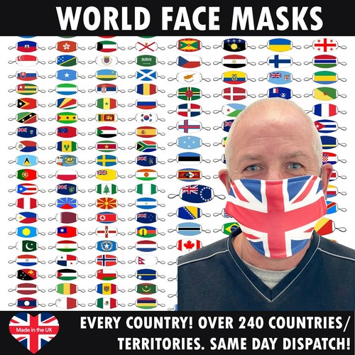 Lotto maschera viso bandiera - maschera,