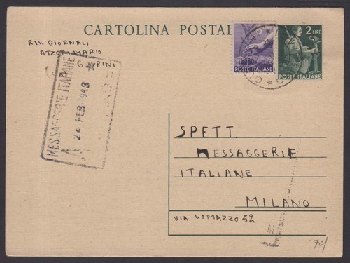 Storia postale repubblica - storia, 1948