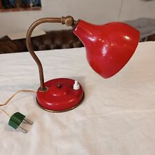 Ancienne Lampe De Bureau Déco Vintage Rouge Red