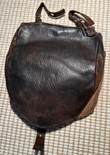 Borsa pane originale WW1 1914 esercito svizzero - attrezzatura da campo in pelle e tela grande guerra