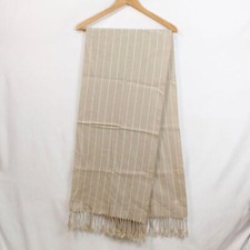 Sciarpa Provenzale beige fantasia righe bianche 166x35,5 cm Unisex