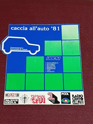 Adesivo fiat caccia all - caccia, all'auto