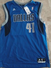 canotta BASKET NUOVA CON ETICHETTA ADIDAS DALLAS USA # 41 NOWTZKI NBA TG L