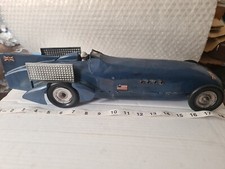 Auto d'epoca 1928-30 Kingsbury Toys USA BLUEBIRD con registrazione velocità terrestre a orologio