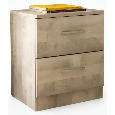 Comodino cassetti rovere - 2,