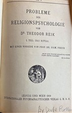 Dr Sigmund Freud Dr Theodor / PROBLEME DER RELIGIONSPSYCHOLOGIE VON DR THEODOR