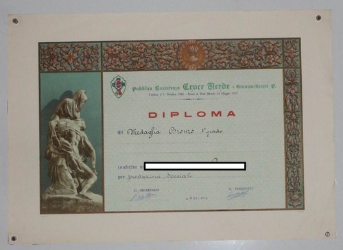 Diploma prestazioni speciale - prestazioni,