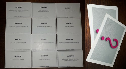 Lotto carte imprevisto per - 14,
