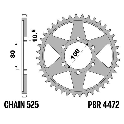 Corona pbr z43 - denti, passo