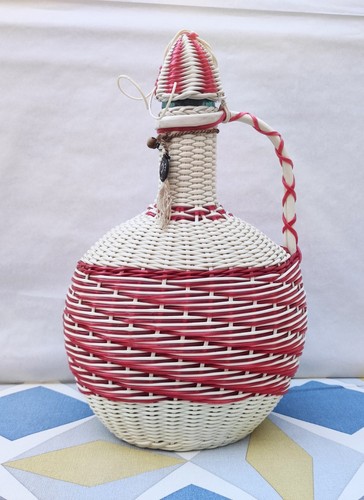 Ancienne bouteille scoubidou - ancienne,