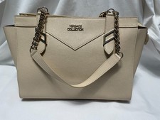 Versace Collection Borsa Madelux Pelle Marrone Oro Doppio Manico 941101