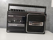 Radio Registratore a Cassette Philips D7160 Vintage Portatile Non Funzionante