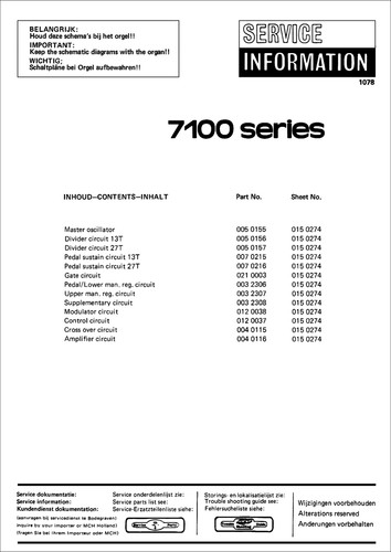 Eminent 7100 omegan - 7100, service