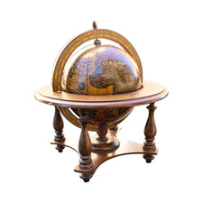 Globo Vintage Mappamondo Calendario Oroscopo