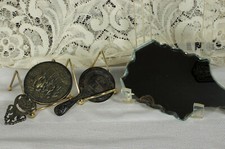 3 vecchi specchi a mano c1910