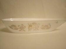 CENTRO TAVOLA cristallo bianco con argento 925% L 45 h9 CM ottima qualità