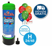 Bombola gas elio da 2,2 litri + 25 palloncini buon compleanno OMAGGIO