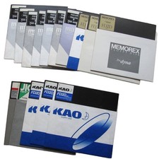 Lotto di 15 floppy disk da 8